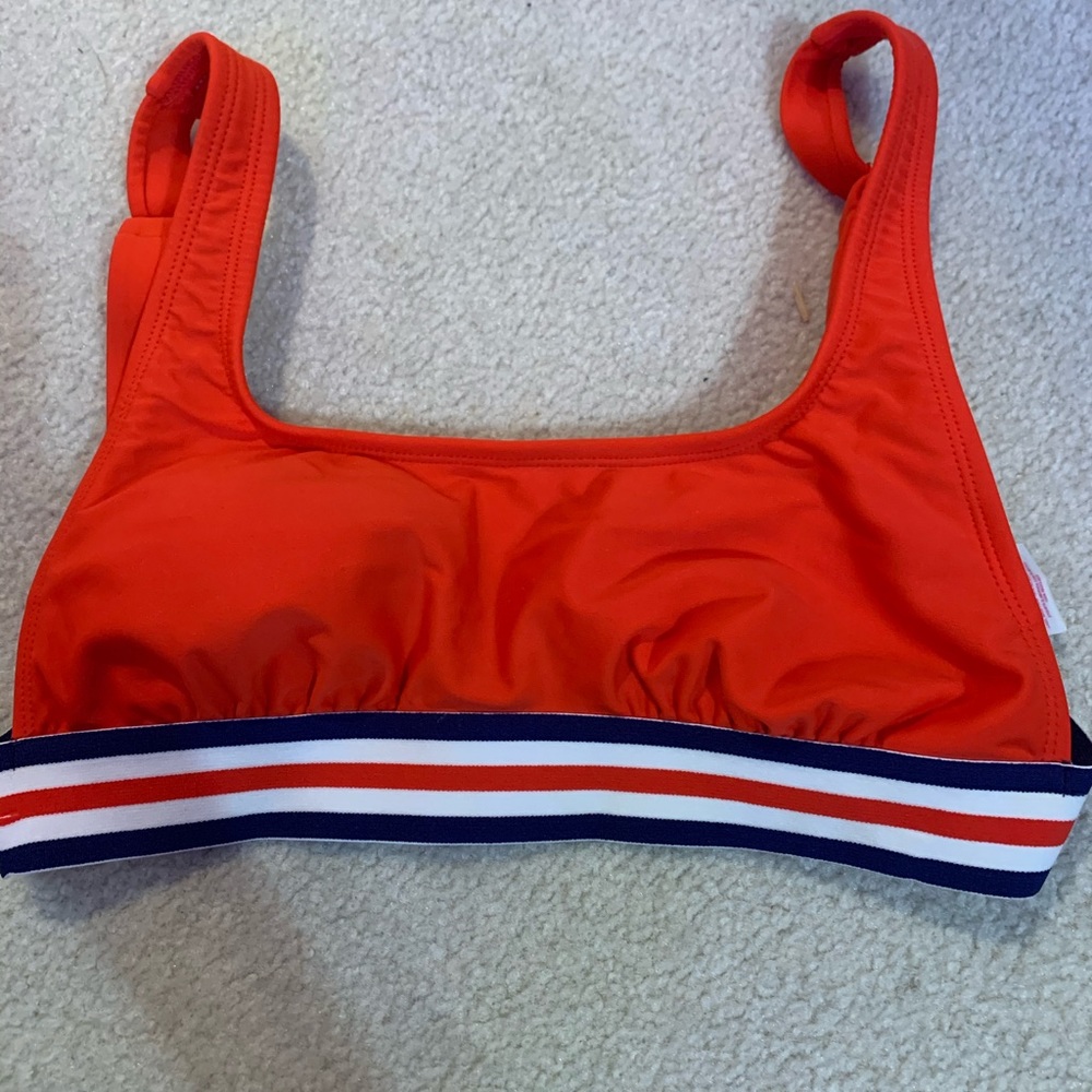 Red bathing suit top